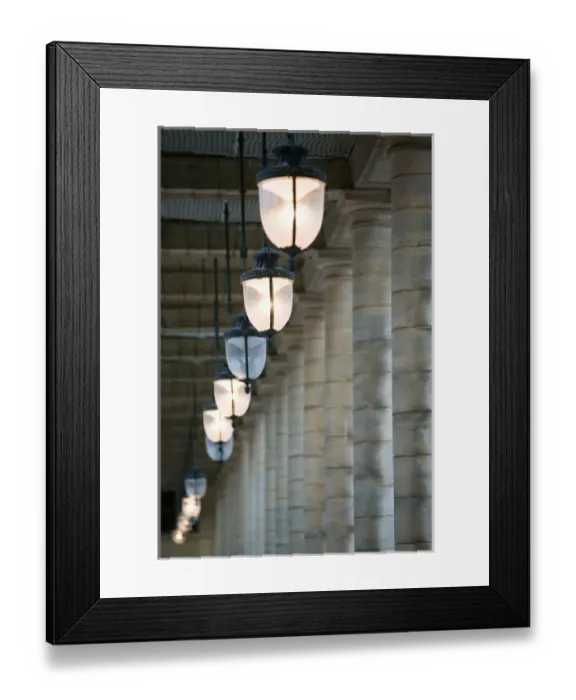 Framed Print : Europe, France, Paris, Palais-Royal: Palace Lights Framed Print : Europe, France, Paris, Palais-Royal: Palace Lights