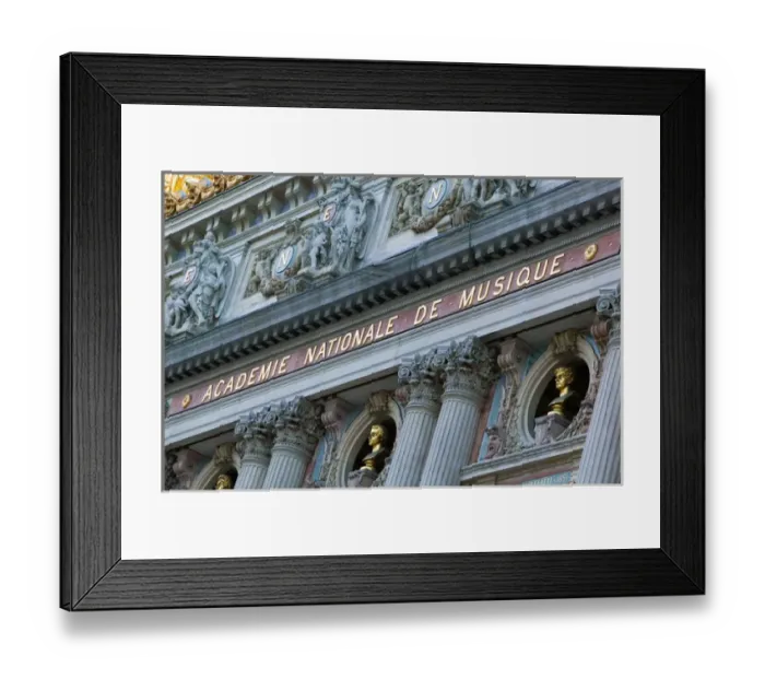 Framed Print : Europe, France, Paris, Opera: Facade Detail of the Opera Garnier Framed Print : Europe, France, Paris, Opera: Facade Detail of the Opera Garnier
