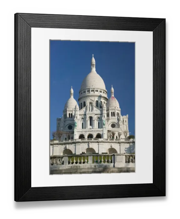Framed Print : Europe, France, Paris, Montmartre: Morning View of Basilique du Sacre-Coeur Framed Print : Europe, France, Paris, Montmartre: Morning View of Basilique du Sacre-Coeur