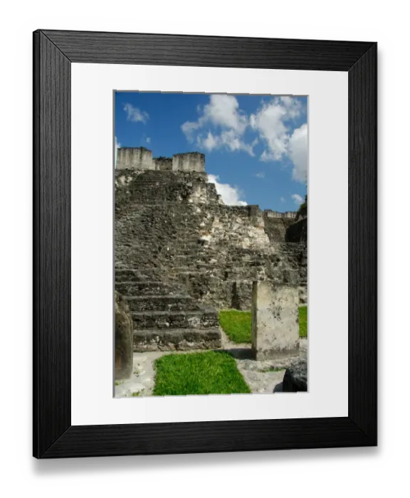 Framed Print : Central America, Guatemala, Petan jungle, Tikal National Park. Main Plaza. Ruins of Classic Period Framed Print : Central America, Guatemala, Petan jungle, Tikal National Park. Main Plaza. Ruins of Classic Period