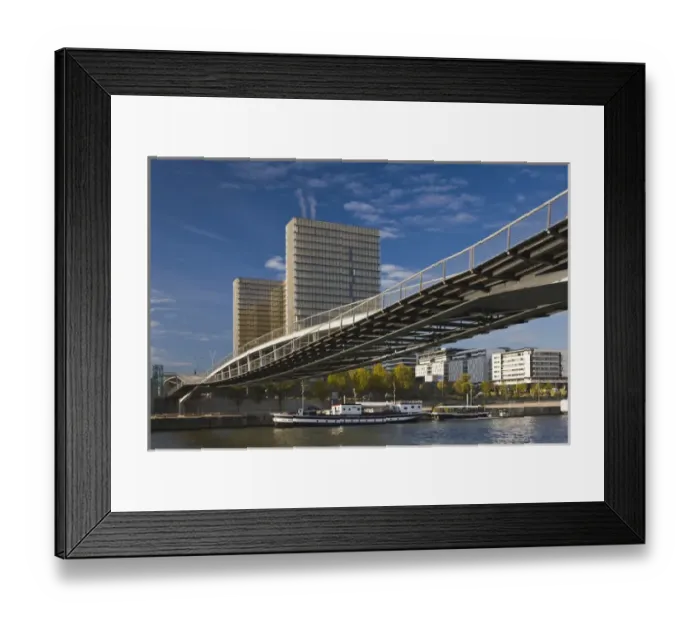 Framed Print : France, Paris, the Francois Mitterand National Library of France and the Simone de Framed Print : France, Paris, the Francois Mitterand National Library of France and the Simone de