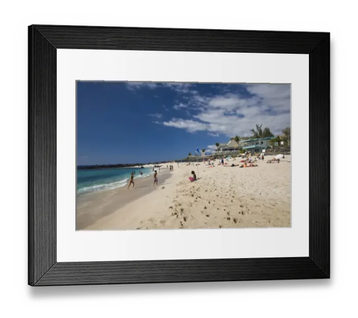 Framed Print : France, Reunion Island, Boucan Canot, Boucan Canot beach