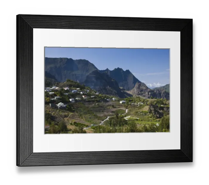 Framed Print : France, Reunion Island, Cirque de Cilaos, village of Mare Seche Framed Print : France, Reunion Island, Cirque de Cilaos, village of Mare Seche