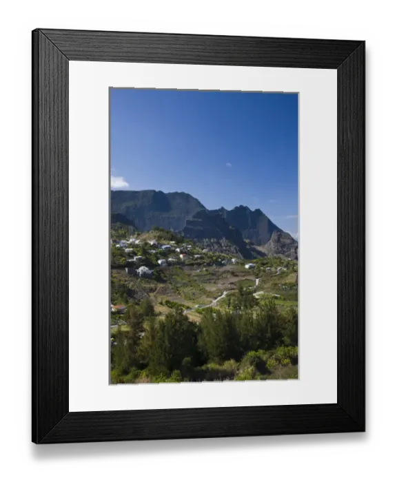 Framed Print : France, Reunion Island, Cirque de Cilaos, village of Mare Seche Framed Print : France, Reunion Island, Cirque de Cilaos, village of Mare Seche
