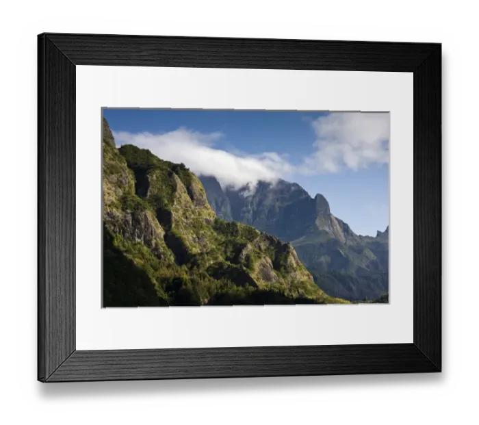 Framed Print : France, Reunion Island, Cirque de Cilaos, Le Grand Benare (el. 2896 meters) Framed Print : France, Reunion Island, Cirque de Cilaos, Le Grand Benare (el. 2896 meters)