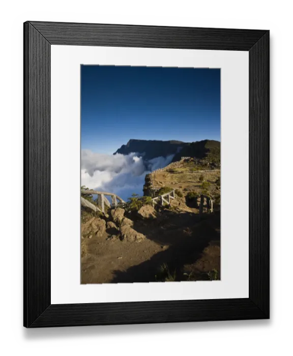 Framed Print : France, Reunion Island, Cirque de Mafate, Le Maido, Cirque view from Piton Maido Peak (el Framed Print : France, Reunion Island, Cirque de Mafate, Le Maido, Cirque view from Piton Maido Peak (el