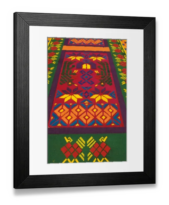Framed Print : Guatemala, Sacatepequez province, Antigua, Holy Week, Coloured sand carpets Framed Print : Guatemala, Sacatepequez province, Antigua, Holy Week, Coloured sand carpets