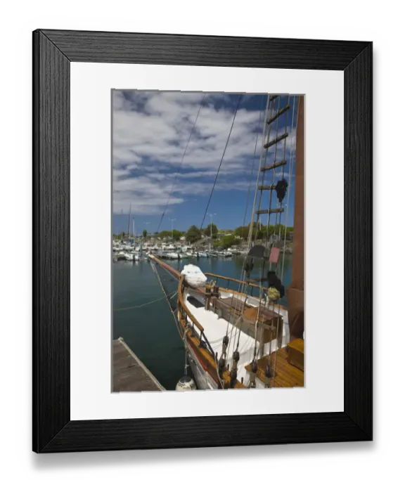 Framed Print : France, Reunion Island, Le Port, Yacht Marina Framed Print : France, Reunion Island, Le Port, Yacht Marina