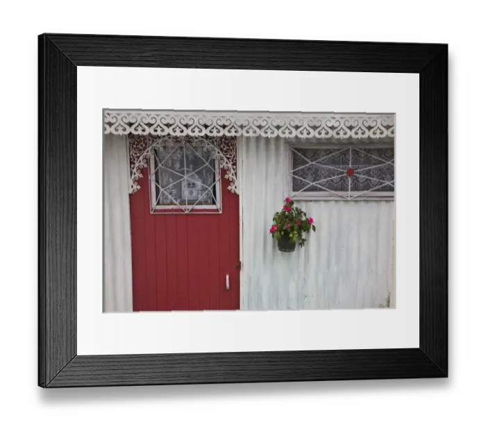 Framed Print : France, Reunion Island, Plaine-des-Palmistes, Creole-style house detail