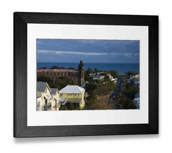 Framed Print : France, Reunion Island, St-Denis, Note Dame de la Delivrance church, morning Framed Print : France, Reunion Island, St-Denis, Note Dame de la Delivrance church, morning