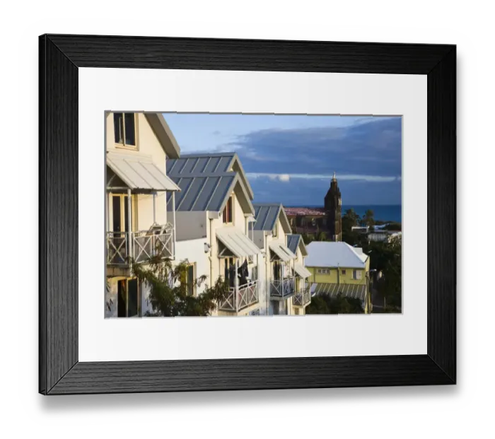 Framed Print : France, Reunion Island, St-Denis, Note Dame de la Delivrance church, morning