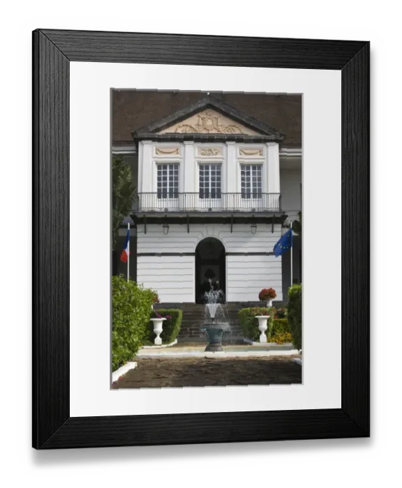 Framed Print : France, Reunion Island, St-Denis, Prefecture building, exterior