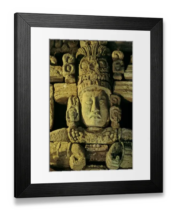 Framed Print : Copan; Honduras; Maya, Corn God Sculptures Framed Print : Copan; Honduras; Maya, Corn God Sculptures
