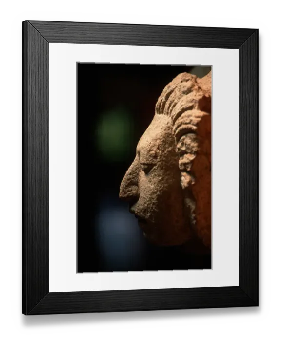 Framed Print : Maya; Copan; Honduras, Corn God