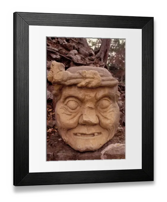 Framed Print : Honduras, Copan, Pahuatun God Framed Print : Honduras, Copan, Pahuatun God