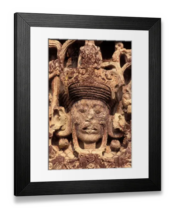 Framed Print : Honduras, Copan, Stela B Framed Print : Honduras, Copan, Stela B