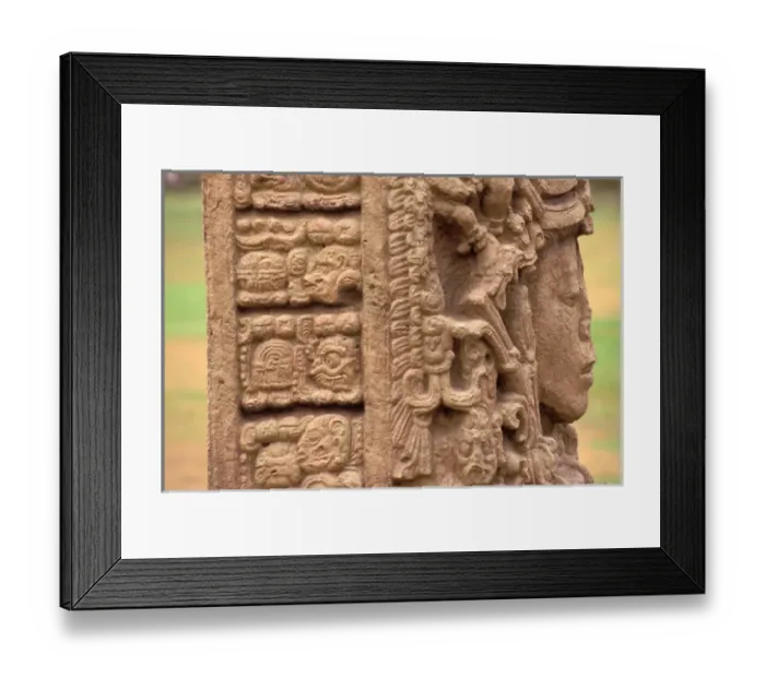 Framed Print : Honduras, Copan, Stela A Framed Print : Honduras, Copan, Stela A
