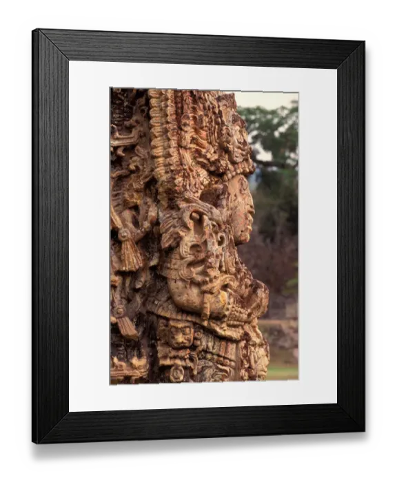 Framed Print : Honduras, Copan, Stela H Framed Print : Honduras, Copan, Stela H