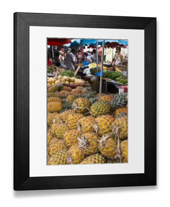 Framed Print : France, Reunion Island, St-Paul, Seafront Market, pineapples Framed Print : France, Reunion Island, St-Paul, Seafront Market, pineapples