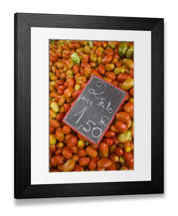 Framed Print : France, Reunion Island, St-Paul, Seafront Market, tomatoes