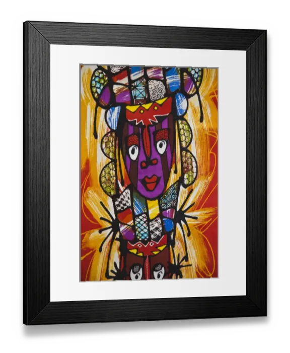 Framed Print : France, Reunion Island, St-Paul, Seafront Market, Reunion-made wall hanging