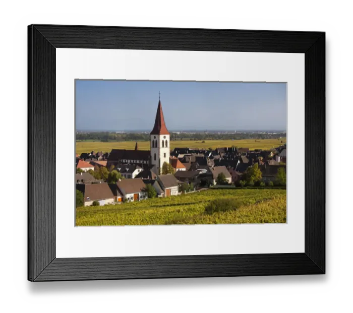 Framed Print : France, Haut-Rhin, Alsace Region, Alasatian Wine Route, Ammerschwihr, afternoon town view Framed Print : France, Haut-Rhin, Alsace Region, Alasatian Wine Route, Ammerschwihr, afternoon town view