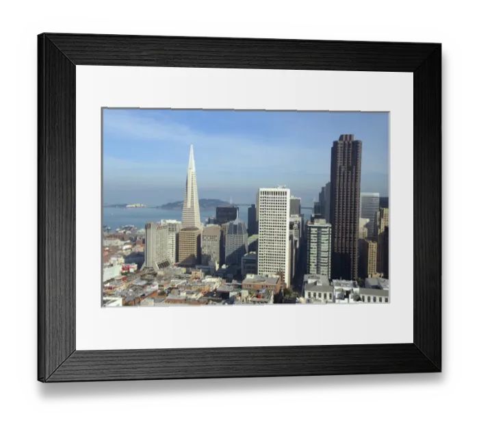 Framed Print : North America, USA, California, San Francisco. Old Tranamerica Building. Bay Bridge Framed Print : North America, USA, California, San Francisco. Old Tranamerica Building. Bay Bridge