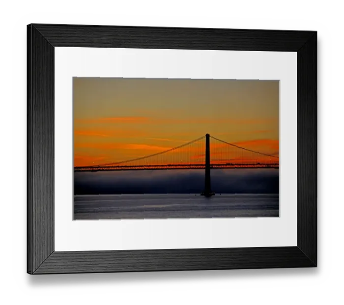 Framed Print : North America, USA, California, San Francisco. Sunrise & fog over the San Francisco Framed Print : North America, USA, California, San Francisco. Sunrise & fog over the San Francisco