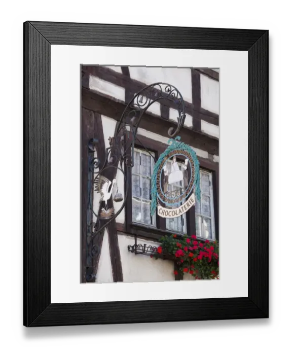 Framed Print : France, Haut-Rhin, Alsace Region, Alasatian Wine Route, Kaysersberg, town detail Framed Print : France, Haut-Rhin, Alsace Region, Alasatian Wine Route, Kaysersberg, town detail