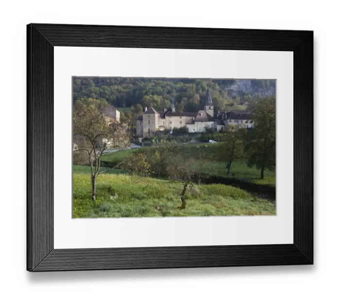 Framed Print : France, Jura Department, Franche-Comte Region, Les Reculees valley area, Baume-les-Messieurs Framed Print : France, Jura Department, Franche-Comte Region, Les Reculees valley area, Baume-les-Messieurs