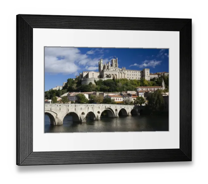 Framed Print : France, Languedoc-Roussillon, Herault Department, Beziers, Cathedrale St-Nazaire cathedral Framed Print : France, Languedoc-Roussillon, Herault Department, Beziers, Cathedrale St-Nazaire cathedral