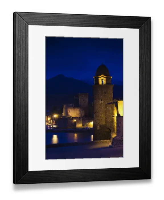 Framed Print : France, Languedoc-Roussillon, Pyrennes-Orientales Department, Vermillion Coast Area