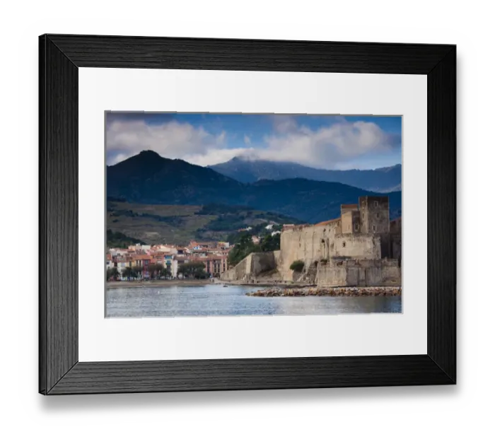 Framed Print : France, Languedoc-Roussillon, Pyrennes-Orientales Department, Vermillion Coast Area Framed Print : France, Languedoc-Roussillon, Pyrennes-Orientales Department, Vermillion Coast Area