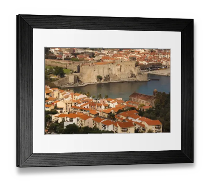 Framed Print : France, Languedoc-Roussillon, Pyrennes-Orientales Department, Vermillion Coast Area Framed Print : France, Languedoc-Roussillon, Pyrennes-Orientales Department, Vermillion Coast Area