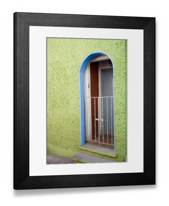 Framed Print : North America, Mexico, Guanajuato. Arched doorway with metal gate Framed Print : North America, Mexico, Guanajuato. Arched doorway with metal gate
