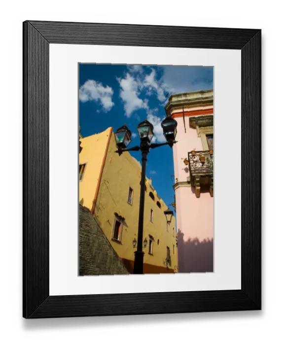 Framed Print : North America, Mexico, Guanajuato. Lamppost and buildings Framed Print : North America, Mexico, Guanajuato. Lamppost and buildings