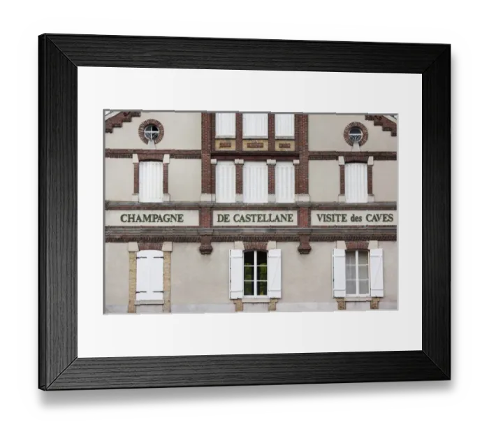 Framed Print : France, Marne, Champagne Region, Epernay, Castellane champagne winery, detail