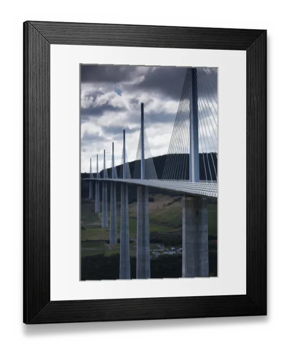 Framed Print : France, Midi-Pyrenees Region, Aveyron Department, Millau, Millau Viaduct Bridge Framed Print : France, Midi-Pyrenees Region, Aveyron Department, Millau, Millau Viaduct Bridge