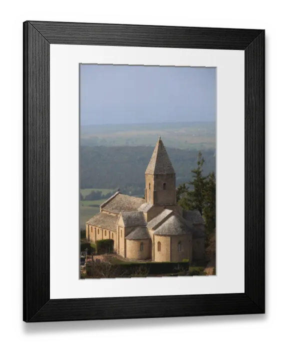 Framed Print : France, Saone-et-Loire Department, Burgundy Region, Maconnais Area, Brancion, Eglise