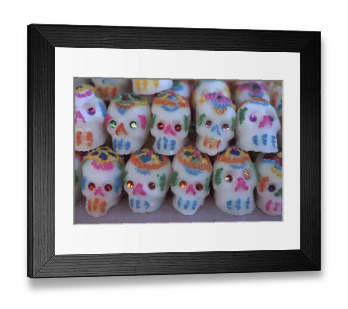 Framed Print : Mexico, Oaxaca, Abastos Market Day of the Dead Sugar skull candy Framed Print : Mexico, Oaxaca, Abastos Market Day of the Dead Sugar skull candy