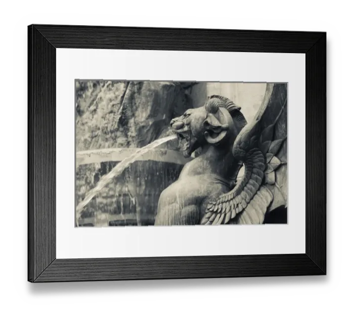 Framed Print : France, Paris, Left Bank, fountain, Place St-Michel Framed Print : France, Paris, Left Bank, fountain, Place St-Michel