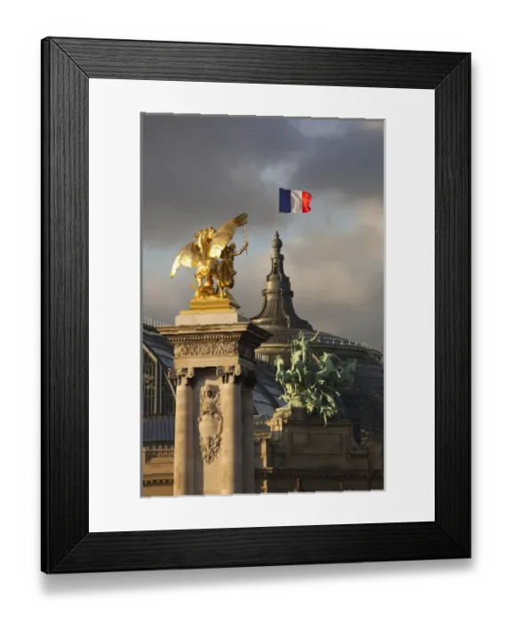 Framed Print : France, Paris, detail of the Pont Alexandre III bridge Framed Print : France, Paris, detail of the Pont Alexandre III bridge