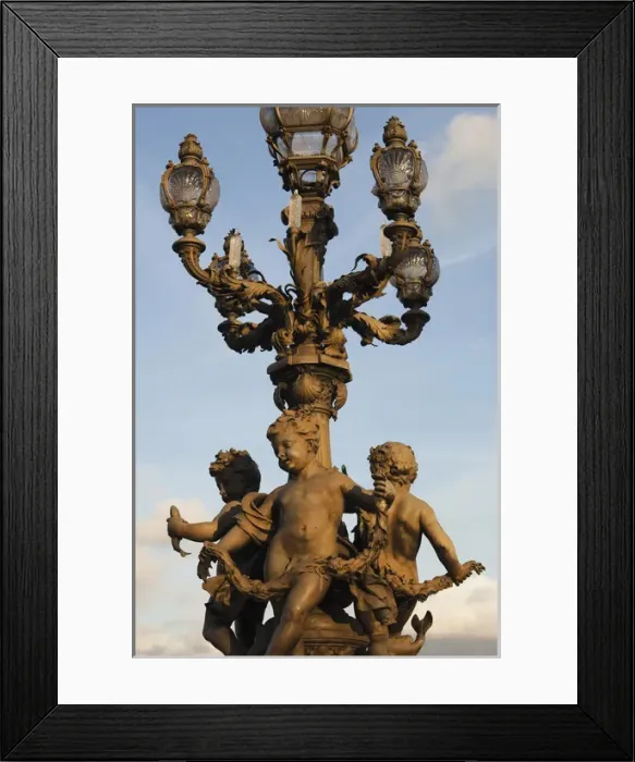 Framed Print : France, Paris, detail of the Pont Alexandre III bridge Framed Print : France, Paris, detail of the Pont Alexandre III bridge