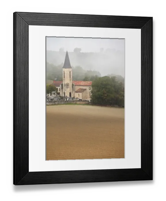 Framed Print : France, Midi-Pyrenees Region, Tarn Department, Livers-Cazelles, town church Framed Print : France, Midi-Pyrenees Region, Tarn Department, Livers-Cazelles, town church
