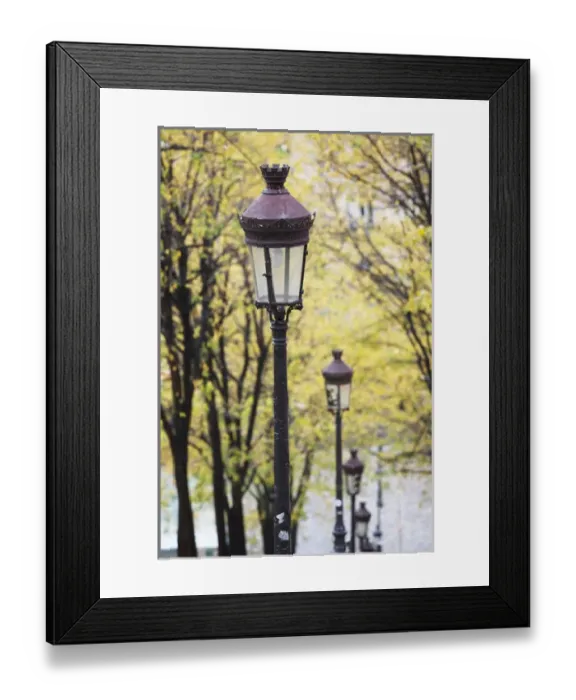 Framed Print : France, Paris, Montmartre, rue de Foyatier steps to the Place du Sacre Coeur, autumn Framed Print : France, Paris, Montmartre, rue de Foyatier steps to the Place du Sacre Coeur, autumn