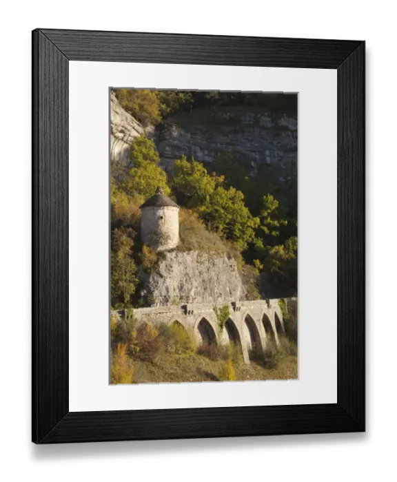 Framed Print : France, Midi-Pyrenees Region, Lot Department, Rocamador, town fortifications, Route D32 Framed Print : France, Midi-Pyrenees Region, Lot Department, Rocamador, town fortifications, Route D32