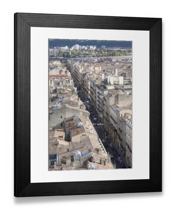 Framed Print : France, Aquitaine Region, Gironde Department, Bordeaux, city view over Cours d Alsace Framed Print : France, Aquitaine Region, Gironde Department, Bordeaux, city view over Cours d Alsace