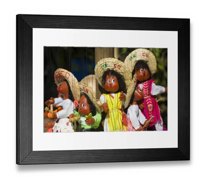 Framed Print : Mexico, near Cancun, Coba, Yucatan Peninsula, colorful art, handicrafts and souvenirs Framed Print : Mexico, near Cancun, Coba, Yucatan Peninsula, colorful art, handicrafts and souvenirs