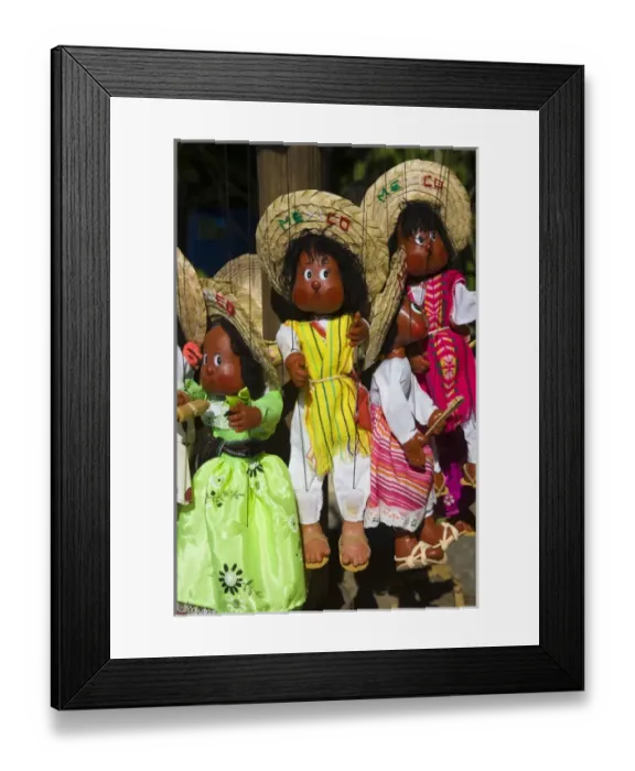 Framed Print : Mexico, near Cancun, Coba, Yucatan Peninsula, colorful art, handicrafts and souvenirs Framed Print : Mexico, near Cancun, Coba, Yucatan Peninsula, colorful art, handicrafts and souvenirs