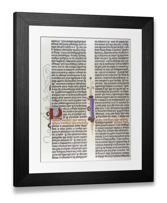 Framed Print : The Gutenberg Bible, 1455 GERMANY Framed Print : The Gutenberg Bible, 1455 GERMANY